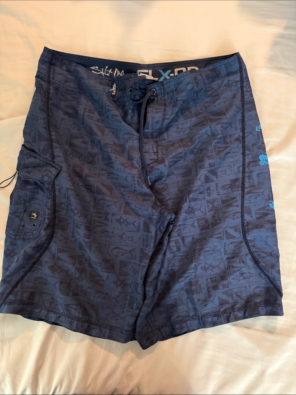 Salt Life Men's Dark Navy Graphic Board Shorts